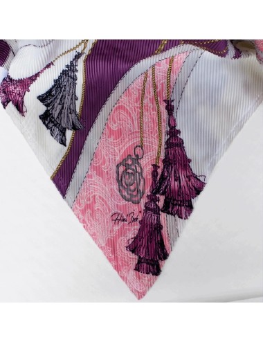 Geplooide Sjaal - Paars en Roze