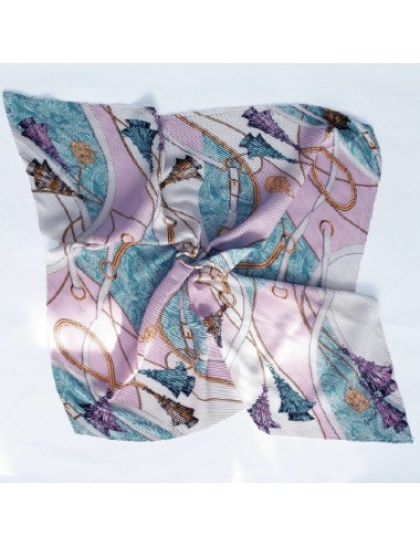 Geplooide Sjaal - Lila en Blauw