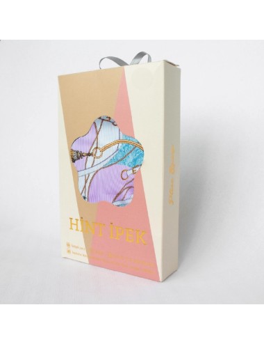 Foulard plissé - Lila et Bleu