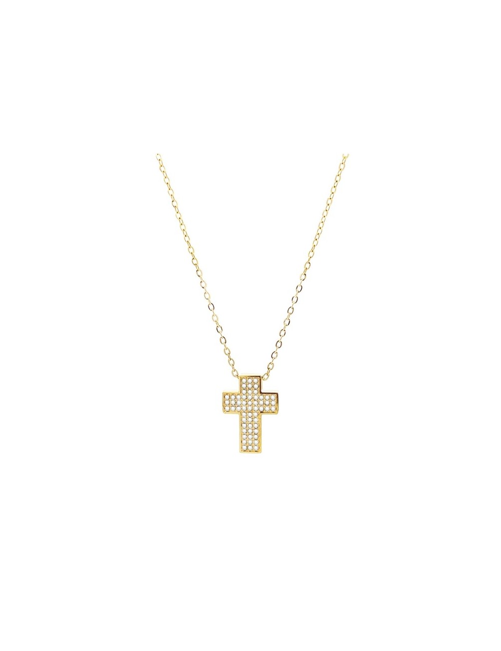 Privé : Collier Croix - Or jaune