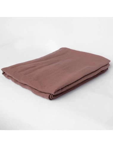 Foulard en coton - Pêche Brune