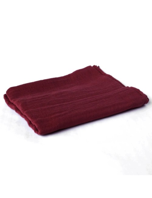 Cotton Scarf – Dark Red