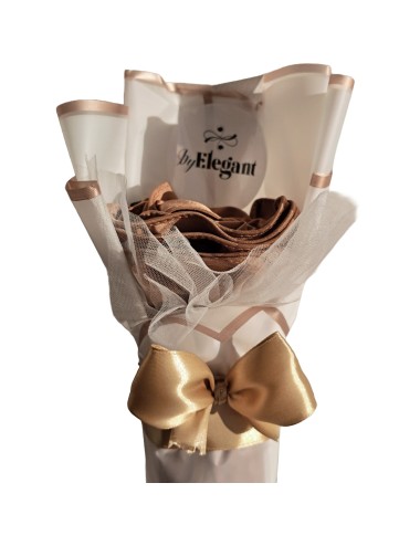 Hijab Boeket Satin Premium Jersey - Bruin Nude