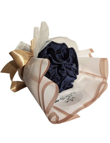 Foulard Bouquet Premium Jersey Satin - Bleu Royal