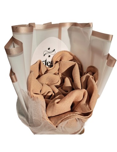 Foulard Bouquet - Foulard Jazz - Marron Clair