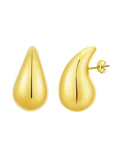 Waterdruppelvormige Oorbel - Geel Goud