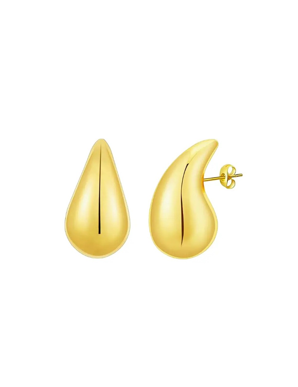 Waterdruppelvormige Oorbel - Geel Goud Waterdruppelvormige Oorbel - Geel Goud