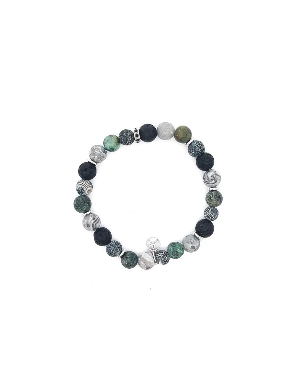Steinperlenarmband - Grau Steinperlenarmband - Grau