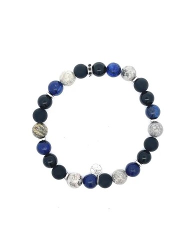 Steinperlen-Armband - Blau