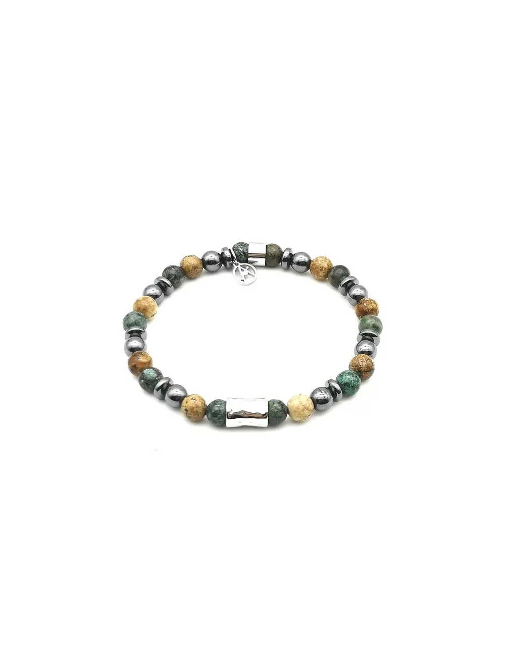 Bracelet de perles en pierre - Terre Bracelet de perles en pierre - Terre